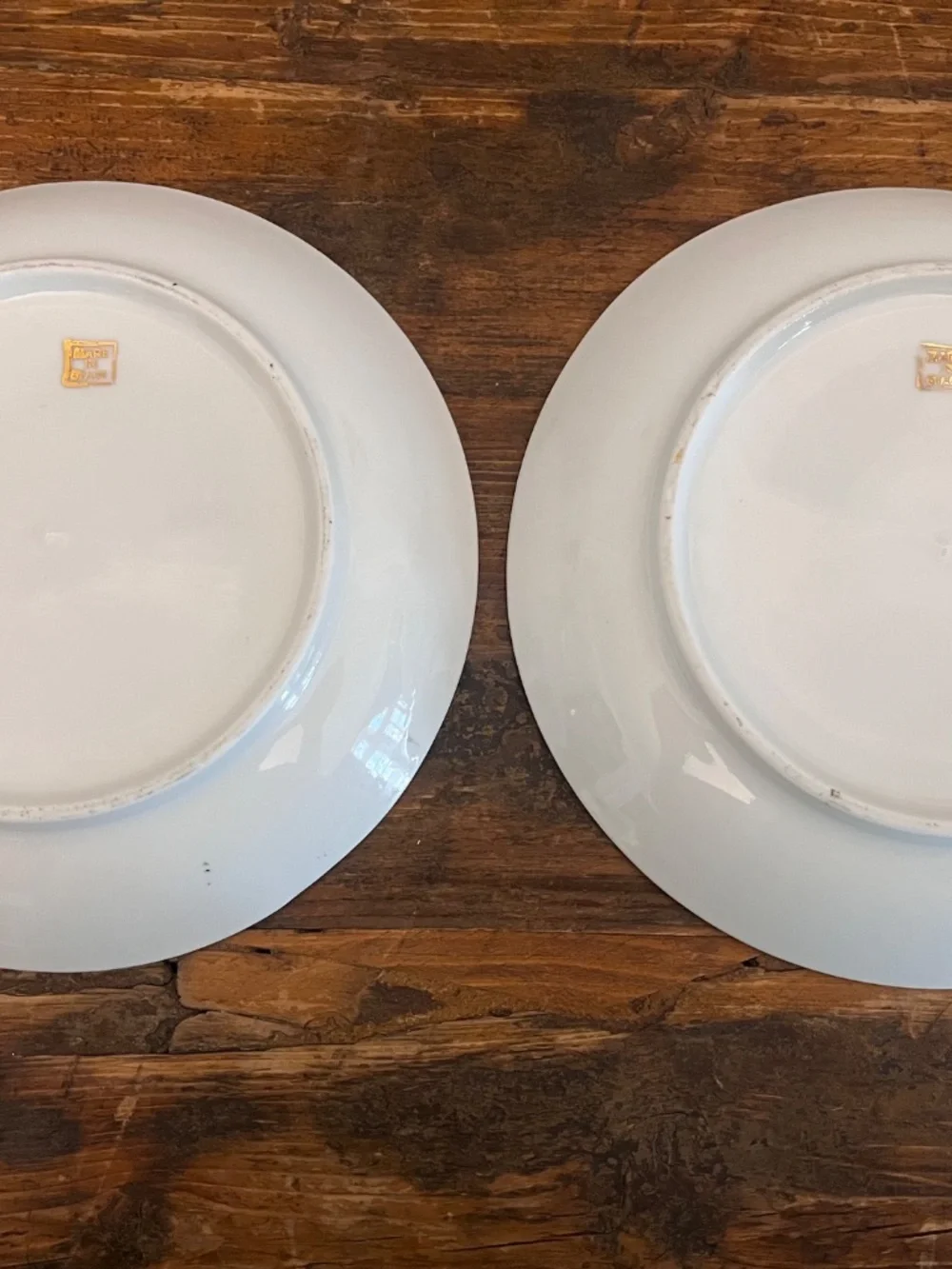 Vintage Made in Spain Chinoiserie Porcelain Cabinet Plates